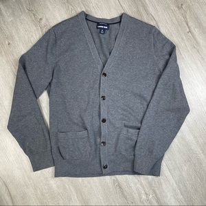 Vintage Lands' End Men Button Up Cardigan